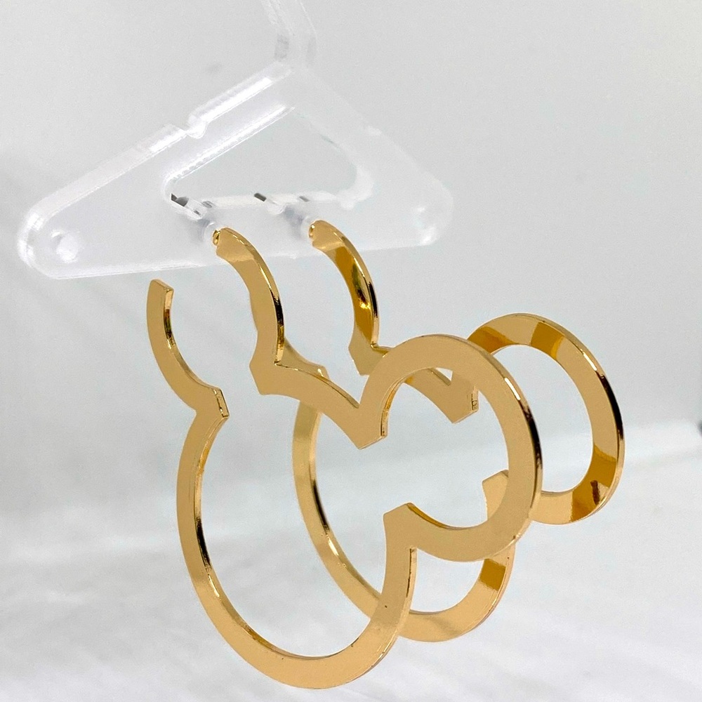🧿SUPER SALE; PRICE FIRM🧿
Mouse hallow hoop earrings 🖤 - Picture 2 of 11